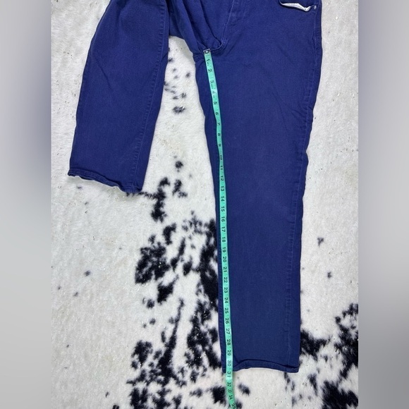 Levi’s 505 Blue Straight Leg Mid Rise Stretch Denim Jeans Size 31 - Picture 3 of 9